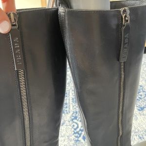 Prada Leather tall boots